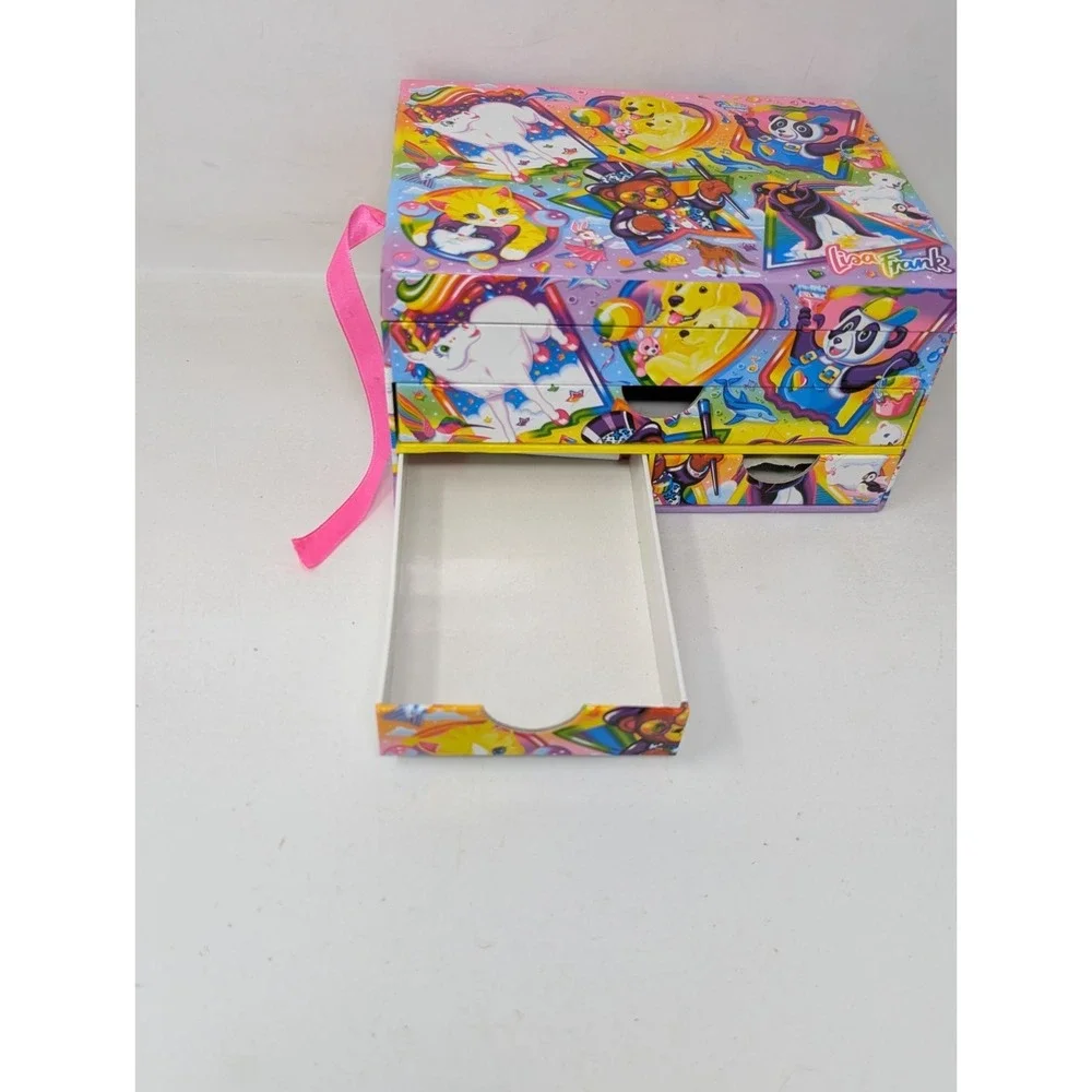 Vintage Lisa Frank Classic Jewelry Keepsake Box Drawer Organizer 90s Y2K READ
